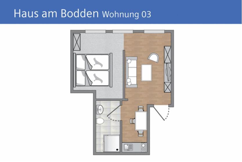 Апартаменты Haus Am Bodden Gross Zicker Номер фото